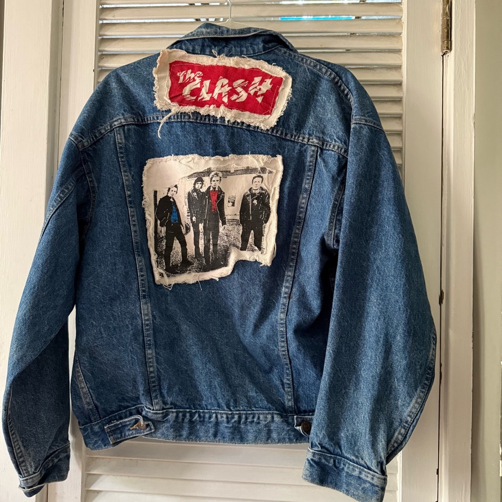 Vintage Levi’s XL Denim Trucker Jacket | The Clash| Rare 80s/90s Distressed - Picture 4 of 10